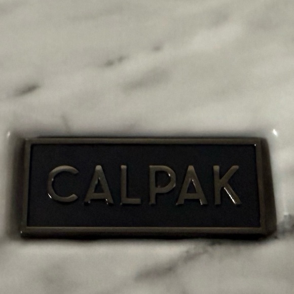 CALPAK Round Marble Hat Box Travel Case w/ Strap - Rare & Stylish - Picture 4 of 14